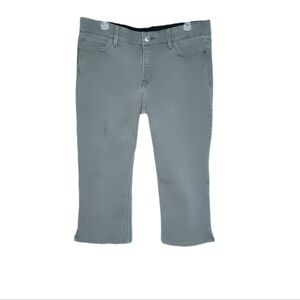 Liz Claiborne Classic Slim Leg Capri Gray Stretch Women's Pants Size 12